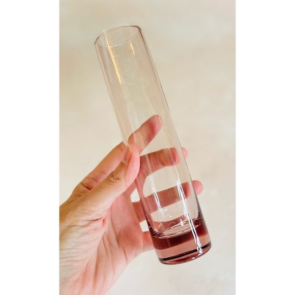 Set of 2 Vintage Libbey Pink Glass Bud Vases - Picture 2 of 2